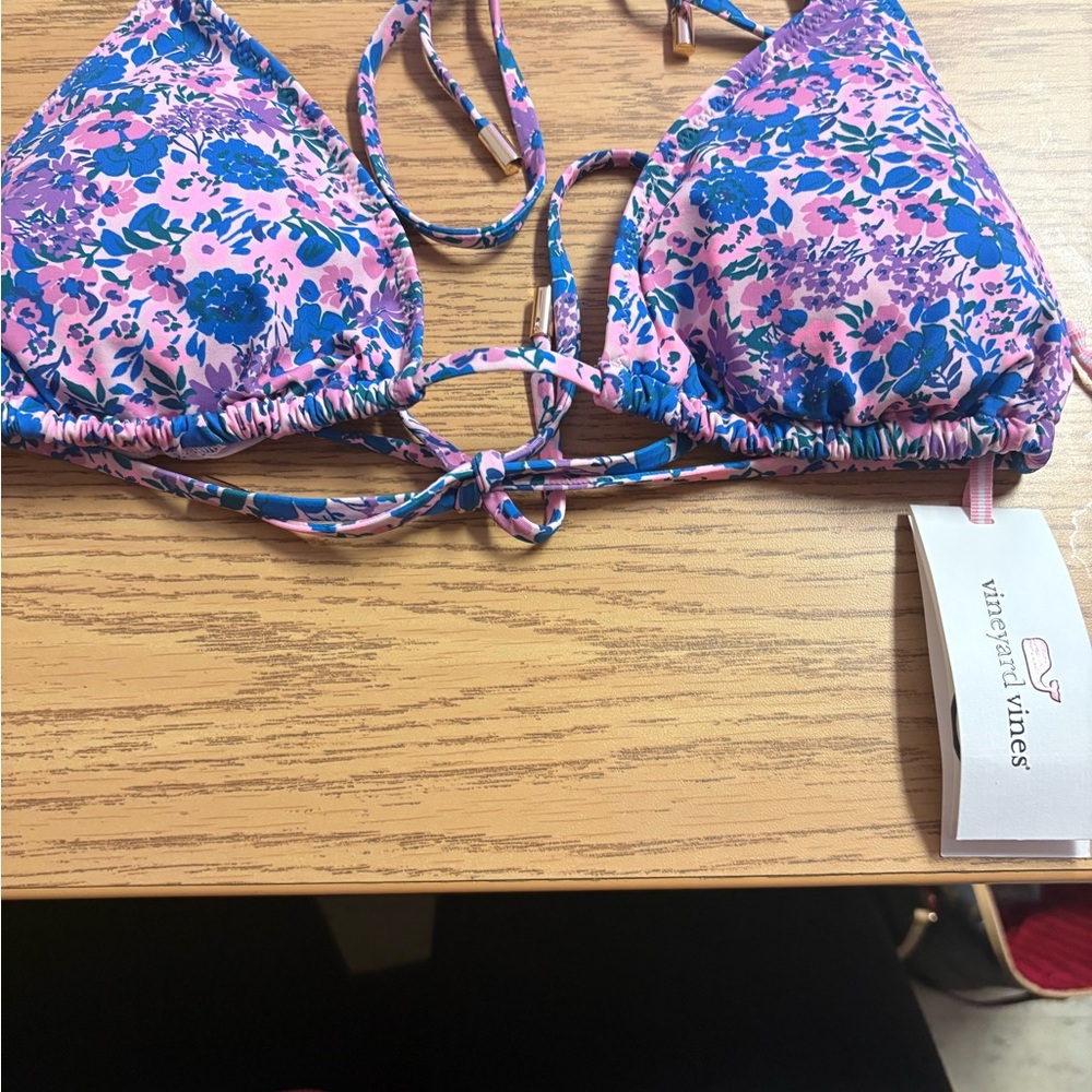 Vineyard Vines Helen Floral Bikini Top